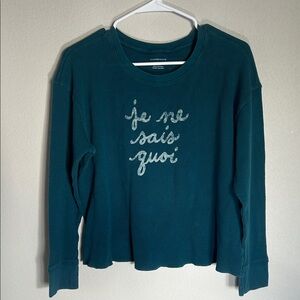 Anthropologie Long-Sleeve Waffle